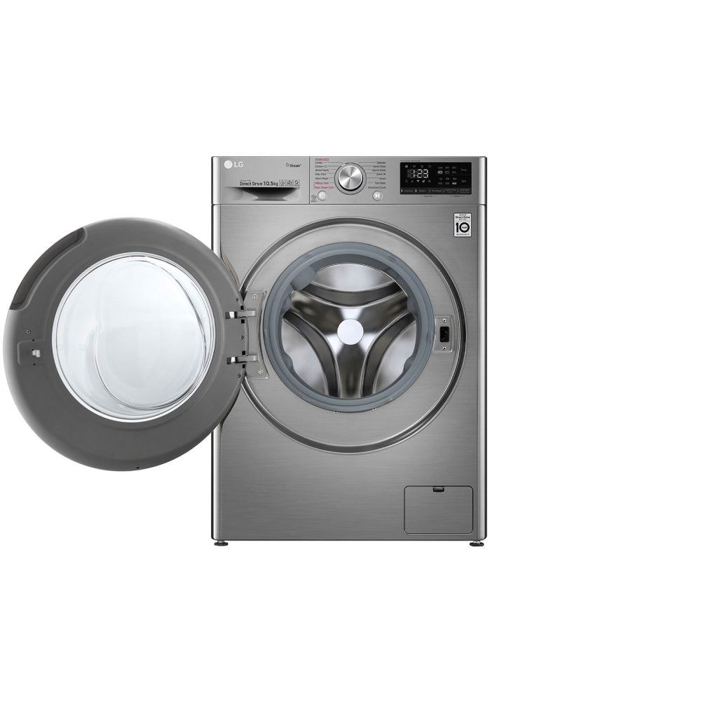 LG Washing Machine Front Loading 10.5 Kg Silver F4V5RYP2T. LG Washing Machine Front Loading 10.5 Kg Silver F4V5RYP2T.